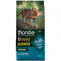   Monge Cat BWild GRAIN FREE Sterilised Tuna with Peas,       