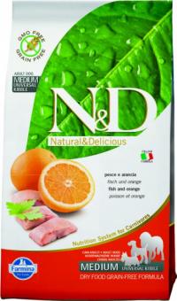   Farmina N&D Fish & Orange Medium Adult,     