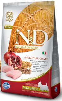  Farmina N&D Low Chicken & Pomegranate Adult Mini,      -   