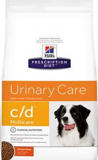 Сухой корм Hills Urinary Care c/d, ветеринарная диета для снижения риска рецидива образования струвитных уролитов у собак
