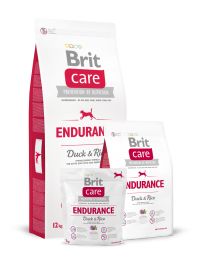 Корм Brit care для активных собак всех пород с уткой и рисом, Endurance Duck&Rice