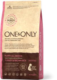 Сухой корм One&Only Turkey & Rice PUPPY All Breeds, для щенков от 3 недель до 4х месяцев, беременных и кормящих сук