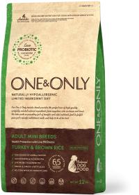 Сухой корм One&Only Turkey & Rice Adult MINI Breeds для взрослых собак мини пород от 1 года с индейкой