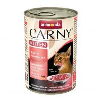 Влажный корм для котят Carny Kitten с говядиной и сердцем индейки