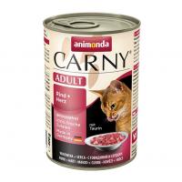 Влажный корм для кошек Carny Adult говядина ,сердце - купить в Тамбове