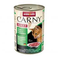 Влажный корм для кошек Carny Adult говядина индейка кролик