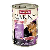 Влажный корм для кошек Carny Adult говядина, ягненок