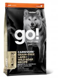 Сухой корм GO! Solutions Carnivore GF Lamb + Wild Boar, беззерновой для собак всех возрастов c ягненком и мясом дикого кабана