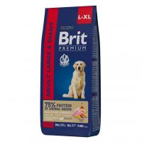 Сухой корм Brit Premium Dog Adult Large and Giant с курицей для взрослых собак крупных и гигантских пород