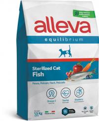 Сухой корм Alleva Equilibrium Sterilized Fish, для взрослых стерилизованных кошек и кастрированных котов Аллева Эквилибриум с рыбой