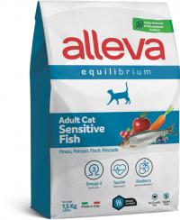 Сухой корм Alleva Equilibrium Sensitive Fish, для взрослых кошек Сенситив с рыбой