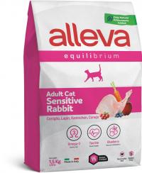 Сухой корм Alleva Equilibrium Sensitive Rabbit, для взрослых кошек Сенситив с кроликом.