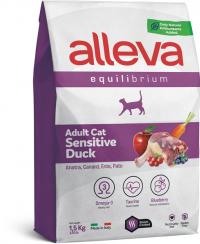 Сухой корм Alleva Equilibrium Sensitive Duck, для взрослых кошек Сенситив с уткой