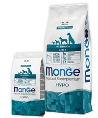 Сухой корм Monge Speciality Hypoallergenic, для взрослых собак всех пород, склонных к аллергическим реакциям и расстройствам пищеварения с лососем,тунцом и рисом