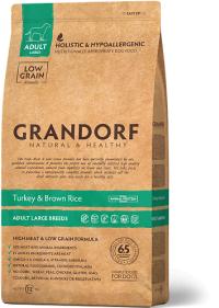 Корм GRANDORF ADULT MAXI TURKEY & RICE, для взрослых собак крупных пород низкозерновой индейка с рисом