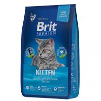 Корм Brit Premium Cat Kitten, для котят со вкусом "курица в соусе из лосося"
