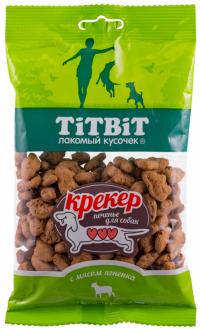 Крекер с мясом ягненка 100 г Лакомства Титбит для собак - купить в Тамбове