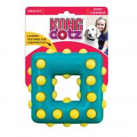 Игрушка KONG для собак Dotz квадрат большой 13 см, квадрат малый 9 см