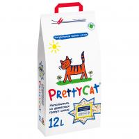 PrettyCat наполнитель древесный для кошачьих туалетов "Wood Granules" 4 кг (12 л)