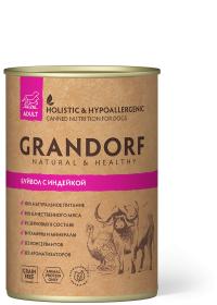 Консервы Grandorf Для взрослых собак от 1 года Буйвол с Индейкой 400 гр.