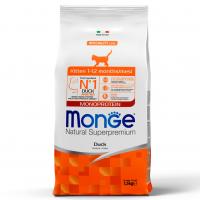 Сухой корм Monge Cat Monoprotein корм для котят с уткой