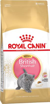 Корм Royal Canin Kitten British Shorthair, для котят породы британской короткошерстной в возрасте от 4 до 12 месяцев