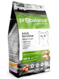 Корм Probalance Sensitive, для кошек с чувствительным пищеварением