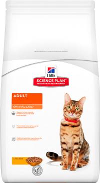 Сухой корм Hill’s Science Plan Optimal Care, корм для кошек от 1 до 6 лет с курицей