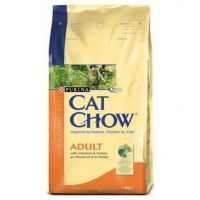 Корм Cat Chow для кошек с домашней птицей