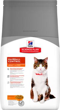 Сухой корм Hill’s Science Plan Feline Adult Hairball Control, корм для кошек от 1 до 6 лет для выведения шерсти - купить в Тамбове