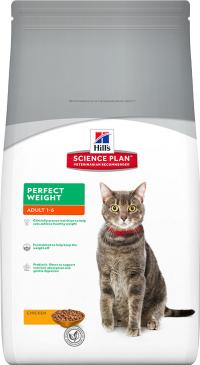 Сухой корм Hill’s Science Plan Perfect Weight, корм для взрослых кошек, склонных к набору веса