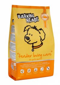 Корм Barking Heads для собак с чувствительным пищеварением "Нежная забота" (с курицей и рисом)