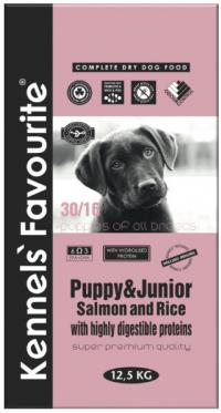 Корм для собак Kennels` Favourite Puppy & Junior Salmon and Rice