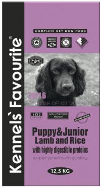 Корм для собак Kennels` Favourite Puppy & Junior Lamb and Rice