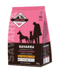 Корм Savarra Adult Large Breed Holistic Lamb & Rice, Гипоаллергенный корм для взрослых собак крупных пород (ягненок/рис) - купить в Тамбове
