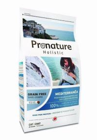 Корм ProNature Holistic Grain Free Mediterranea, "Средиземноморское меню" для кошек с сельдью, лососем и чечевицей
