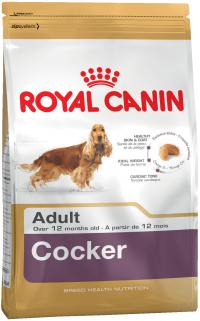Сухой корм  ROYAL CANIN Cocker adult, для взрослых собак породы кокер-спаниель в возрасте от 12 месяцев