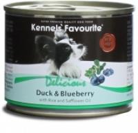 Влажный корм Kennels Favourite Элитные Сорта Мяса с Фруктами Duck & Blueberry ( Утка с черникой )