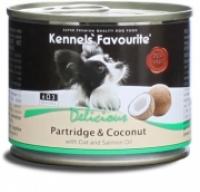 Влажный корм Kennels Favourite Элитные Сорта Мяса с Фруктами Partridge & Coconut  (Куропатка с кокосом)