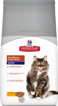 Сухой корм Hills Science Plan™ Feline Mature Adult 7+ Hairball Control Chicken, для кошек старше 7 лет, предотвращает образование шерстяных комочков