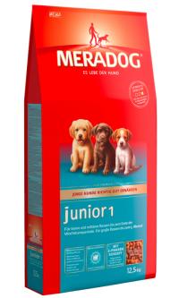 Сухой корм Meradog Junior 1, для щенков малых и средних пород до завершения периода роста