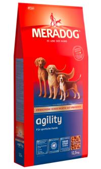 Сухой корм Meradog Agility, корм для взрослых активных собак c формулой "Запах Стоп"