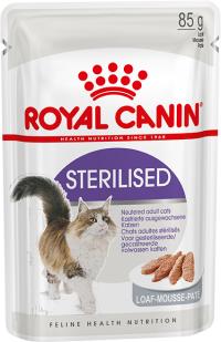 Влажный корм Royal Canin STERILISED в паштете (12 шт), для кошек склонных к полноте