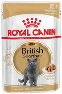Влажный корм Royal Canin BRITISH SHORTHAIR ADULT , для взрослых британских кошек старше 12 месяцев - купить в Тамбове