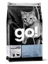 Сухие корм GO! Solutions Sensitivity + Shine Grain Free Pollock Cat Recipe,  беззерновой для котят и кошек с чувствительным пищеварением (с минтаем)