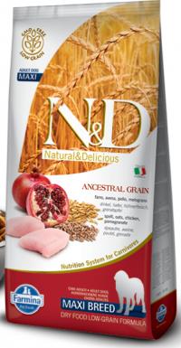 Сухой корм Farmina N&D Low N&D Low Grain Dog Chicken & Pomegranate Adult Maxi, для щенков крупных пород