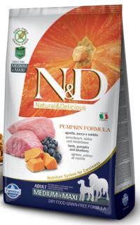 Сухой корм Farmina N&D Pumpkin Lamb & Blueberry Adult Medium & Maxi, для взрослых собак средних и крупных пород