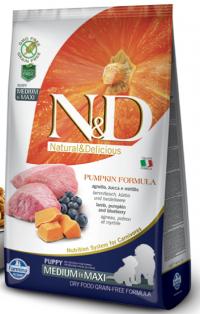 Сухой корм Farmina N&D Pumpkin Lamb & Blueberry Puppy Medium & Maxi, для щенков средних и крупных пород