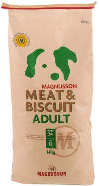 Сухой корм Magnusson Adult (Meat&Biscuit), корм для взрослых собак с нормальным уровнем активности