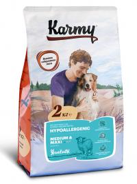 Сухой корм Karmy Hypoallergenic medium/maxi lamb, для собак средних и крупных пород в возрасте старше 1 года, склонных к пищевой аллергии с ягненком